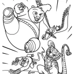 coloriage kung fu panda pour enfant de 10 ans