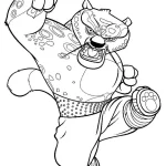 imprimer coloriage kung fu panda pour enfant