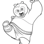 coloriage kung fu panda d