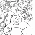coloriage kung fu panda pour enfants à télécharger