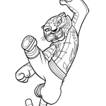 coloriage kung fu panda gratuit pour enfants