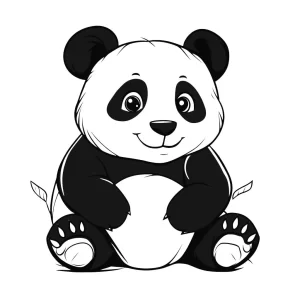 coloriage panda kawaii a dessiner et imprimer