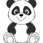 télécharger coloriage panda kawaii gratuit