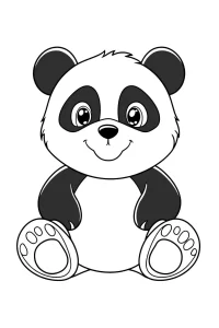 télécharger coloriage panda kawaii gratuit
