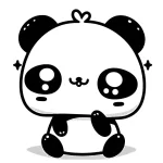coloriage panda kawaii a imprimer gratuit