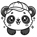 coloriage panda kawaii a dessiner et imprimer