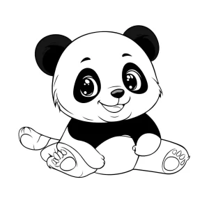 coloriage panda kawaii et dessins