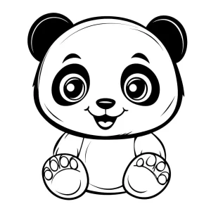 télécharger coloriage panda kawaii gratuit
