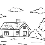 coloriage paysage a colorier en ligne gratuitement
