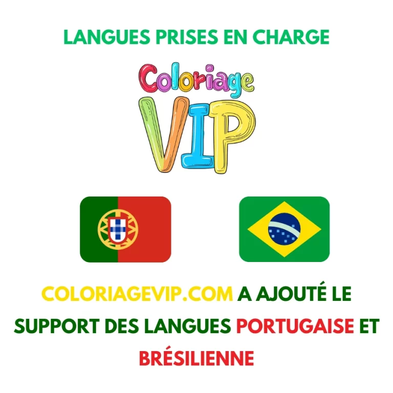 Tranh tô màu Coloriagevip.com s&rsquo;ouvre au monde : bienvenue au Portugal et au Brésil !