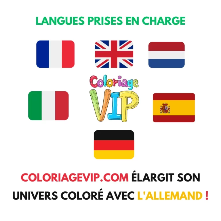 Tranh tô màu Coloriagevip.com élargit son univers coloré avec l&rsquo;allemand !