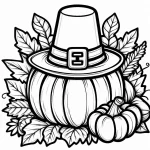 a imprimer coloriage Action de grâce gratuit