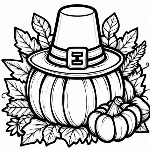 a imprimer coloriage Action de grâce gratuit