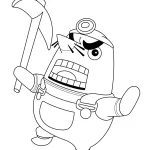 coloriage Animal Crossing educatif pour enfant