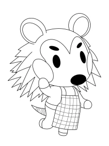 coloriage Animal Crossing pour enfant de à imprimer
