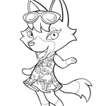 coloriage Animal Crossing pour enfant de à imprimer
