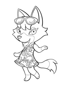 coloriage Animal Crossing pour enfant de à imprimer
