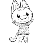 coloriage Animal Crossing et découpage à imprimer