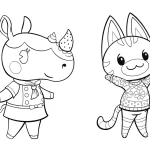 coloriage Animal Crossing d