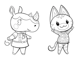 coloriage Animal Crossing d
