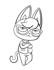 coloriage Animal Crossing pour enfants à télécharger