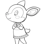 coloriage Animal Crossing en ligne pour enfant
