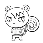 imprimer coloriage Animal Crossing