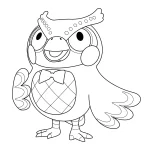 coloriage Animal Crossing pour enfant de 2 ans