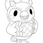 coloriage Animal Crossing pour enfants a imprimer