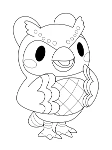 coloriage Animal Crossing pour enfants a imprimer
