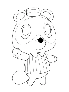 coloriage Animal Crossing à imprimer pour enfant de 9 ans