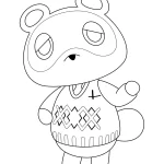 coloriage Animal Crossing pour enfant de à imprimer