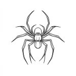 coloriage Araignée à imprimer pour enfant de 7 ans