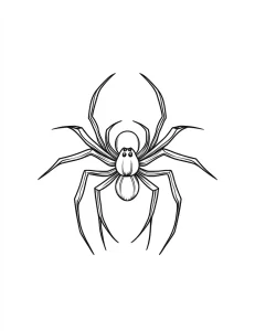 coloriage Araignée à imprimer pour enfant de 7 ans