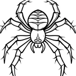 coloriage Araignée a dessiner en ligne