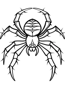 coloriage Araignée a dessiner en ligne