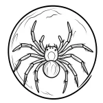 coloriage Araignée pour enfant de 6 ans