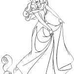 coloriage Aurore pour enfant a imprimer gratuit