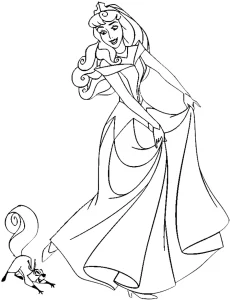 coloriage Aurore pour enfant a imprimer gratuit