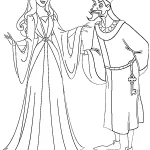 coloriage Aurore et découpage à imprimer