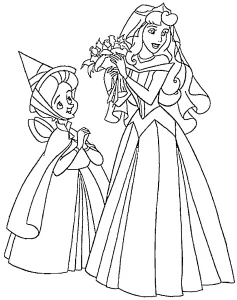 coloriage Aurore à imprimer a4