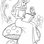 coloriage Aurore updated educatif pour enfant