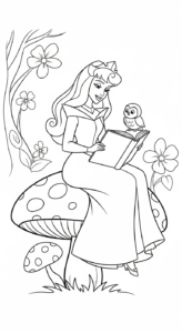 coloriage Aurore updated educatif pour enfant