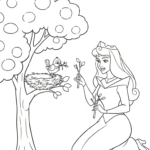 coloriage Aurore updated pour enfants à imprimer