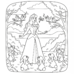 coloriage Aurore updated a imprimer pour enfant de 4 ans