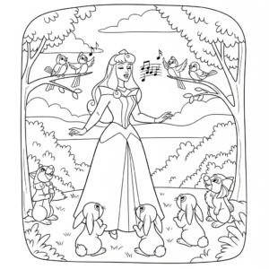 coloriage Aurore updated a imprimer pour enfant de 4 ans