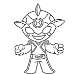 coloriage Ben 10 à imprimer pour enfant de 2 ans