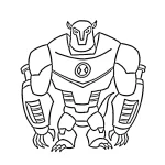 coloriage Ben 10 pour primaire