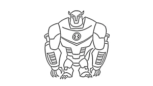 coloriage Ben 10 pour primaire