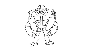 coloriage Ben 10 pour enfants à imprimer